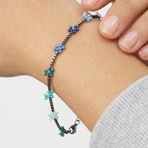 Handmade Multi-Color Balloon Dog Dainty Beaded Bracelet New!